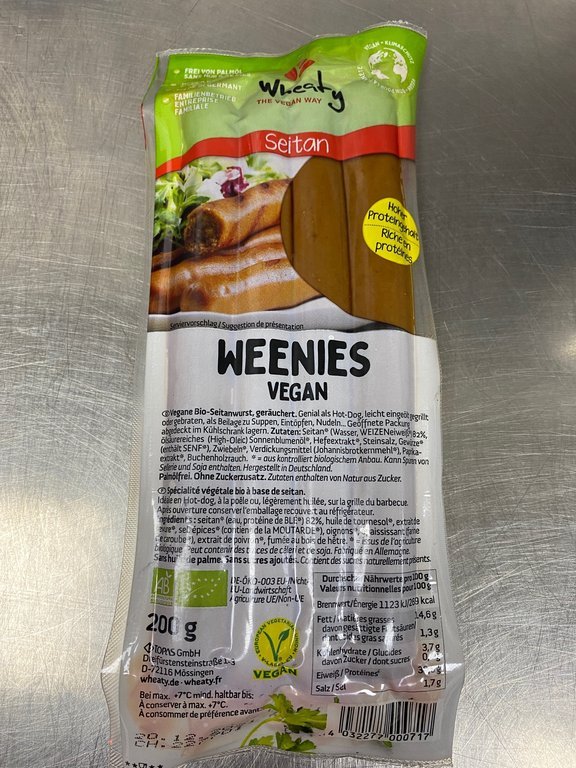 Voody´s® Bio Frankfurter 2xPaar á100g, Weenies Wheaty